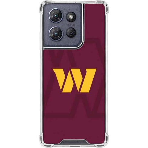 NFL Washington Commanders Large Logo Moto G Play 5G (2025) Clear Case